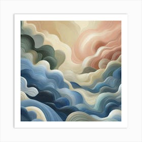 Abstract Clouds 1 Art Print