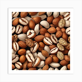 Nut And Nutmeg Art Print