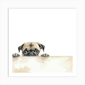 Pug Dog 2 Art Print