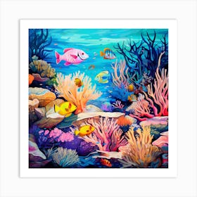 Coral Reef Art Print