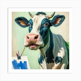 Cow Painting 6 Art Print