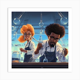 Science Nerd Art Print