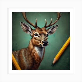 Deer! 18 Art Print