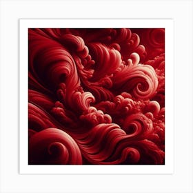 Abstract Red Painting 1 Art Print