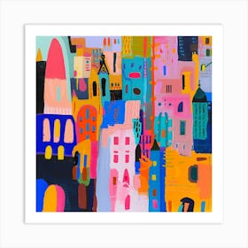 Abstract Travel Collection Vienna Austria 2 Art Print