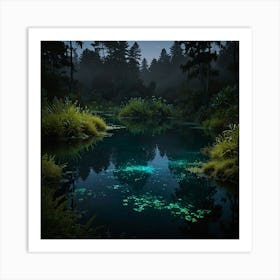 Night In The Forest 19 Art Print