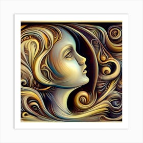 Portrait Of A Woman 2 Art Print