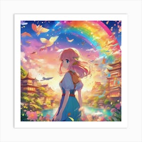 Rainbow In The Sky 4 Art Print