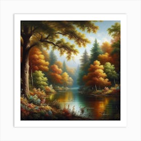 Autumn In The Forest 3 Art Print