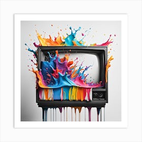 Tv Painting Art Print