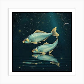 Zodiac Fish 13 Art Print