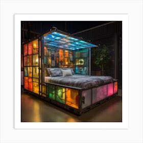 Shipping Container Bed Art Print