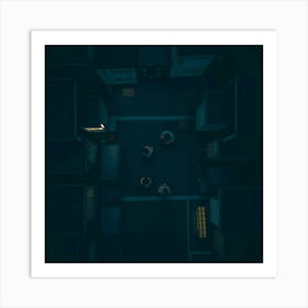 City At Night 1 Art Print