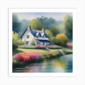 House By The River Art Print