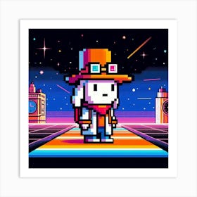 8-bit time-traveling adventure 2 Art Print