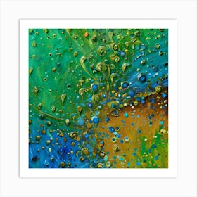 COLORFUL WATERCOLOR ABSTRACT PRINT Art Print