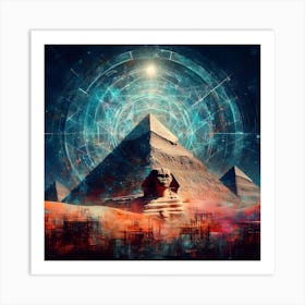 Egyptian Pyramids Art Print