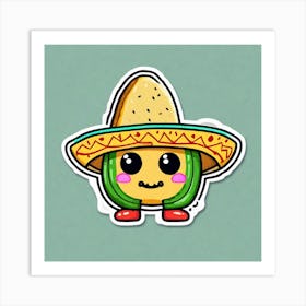 Mexican Sticker 3 Art Print