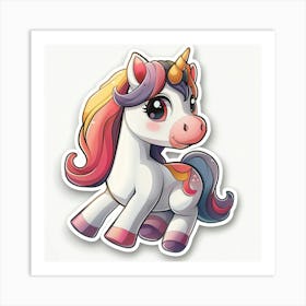 Unicorn Sticker 32 Art Print