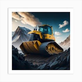 Buldozer Mountain (3) Art Print