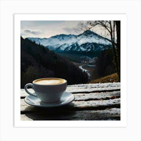 Coffee In The Mountains Art Print