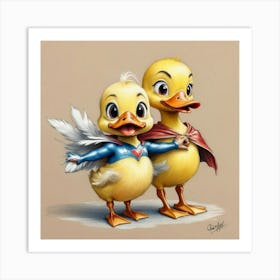 Ducky And Ducky 3 Art Print