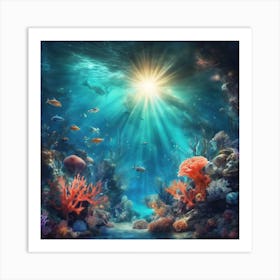 Underwater Seascape 1 Art Print