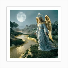 Angel Of The River Art Print