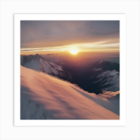 Mountain Sunset Art Print