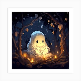 Ghost In The Woods 5 Art Print