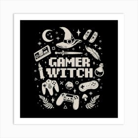 Gamer Witch - Dark Cool Goth Nerd Mystic Gaming Gift 1 Art Print