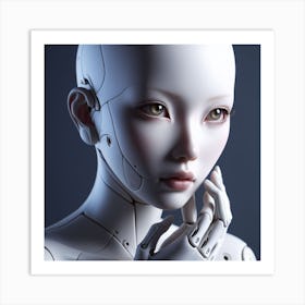 Robot Girl 2 Art Print