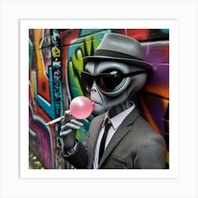 Alien Lollipop Art Print