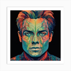 Face Of Man Art Print