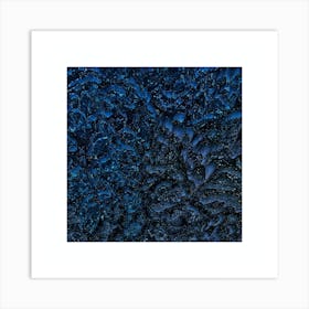 Shining dark blue Art Print