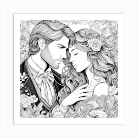 Couple In Love 1 Art Print