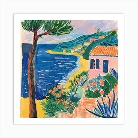 Coastal Vista Matisse Style 8 Art Print