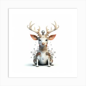 Deer With Antlers Art Print