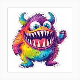 Monster Sticker 5 Art Print