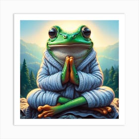 Frog Meditation 2 Art Print