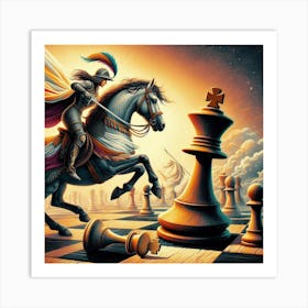 Knight On Horseback15 Art Print