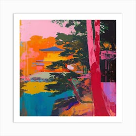 Colourful Gardens Ryoan Ji Garden Japan 9 Art Print