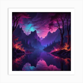 Landscape Painting 15 Art Print