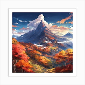 Autumn Mountains Art Print