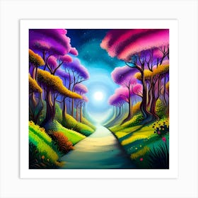 Fairytale Forest Path Art Print