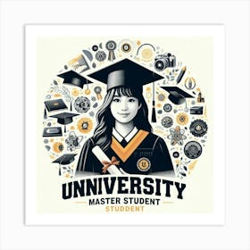 University Master Student Art Print