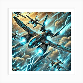 Ionosphere Em Strike Drones Converted Art Print