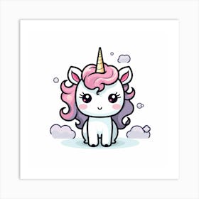 Cute Unicorn 640 Art Print