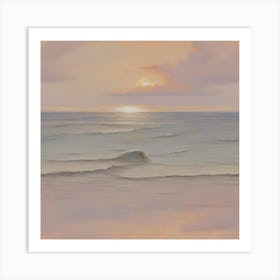 Sunset At The Beach 2 Art Print