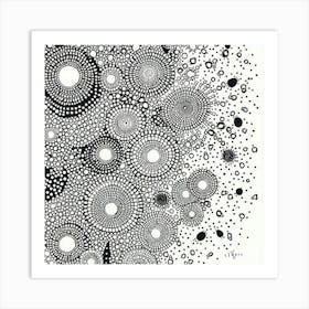 Black And White Drawing Art Print